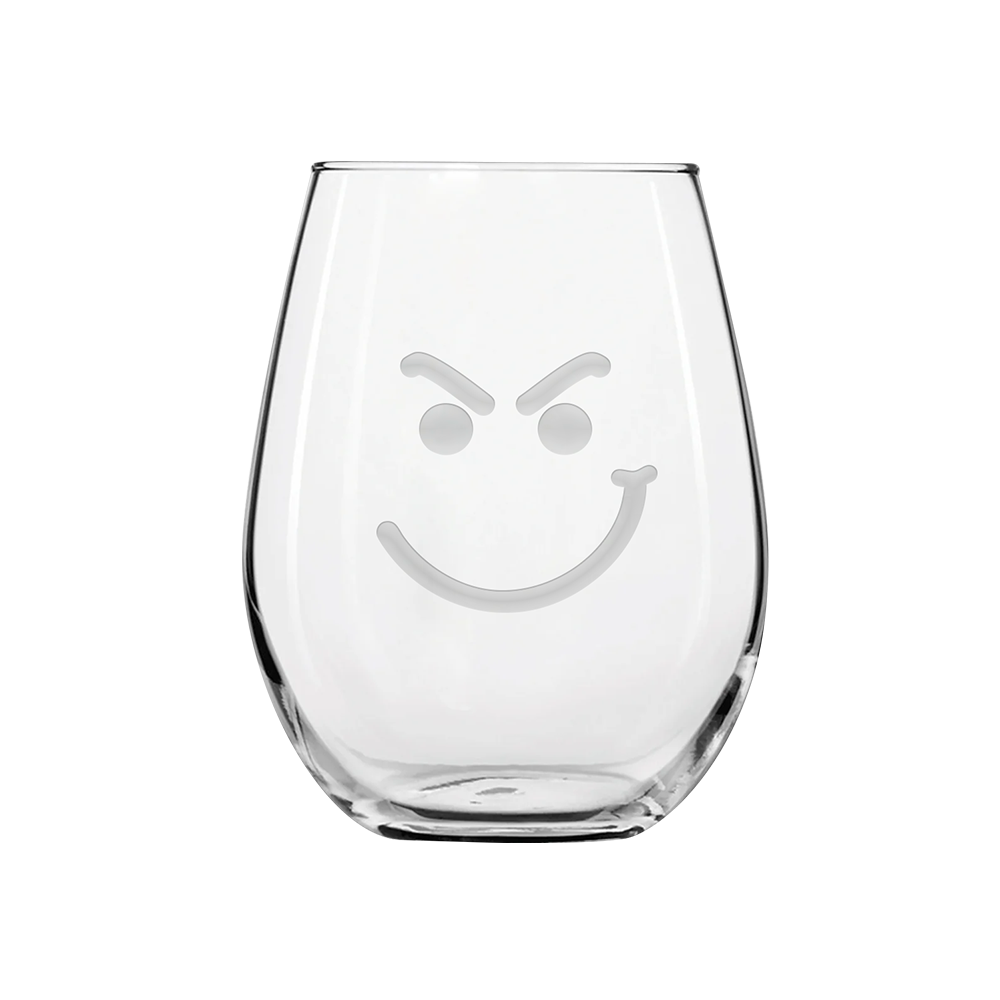 Have a Nice Day Stemless Wine Glass