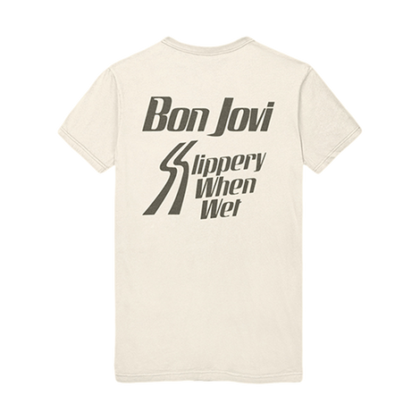 Bon Jovi Slippery When Wet Cassette T-Shirt Back