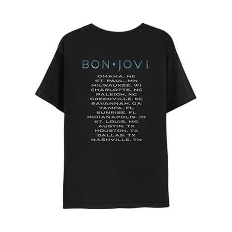 Bon Jovi Tour Dates T-Shirt Back